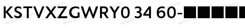 KSTVXZGWRY0 34 60字体转换